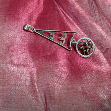 Load image into Gallery viewer, c. 1910s 10k Gold Diamond Lavalier Pendant