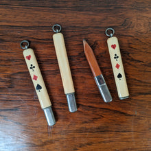 Load image into Gallery viewer, c. 1920s-30s Celluloid Bridge Pencil Pendant