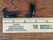 Load image into Gallery viewer, c. 1920s-1930s Compressed Coal Boot Charms