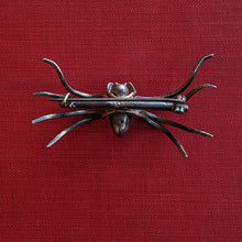 Load image into Gallery viewer, RESERVED | c. Late 19th Century Silver Spider Brooch