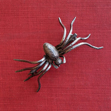 Load image into Gallery viewer, RESERVED | c. Late 19th Century Silver Spider Brooch