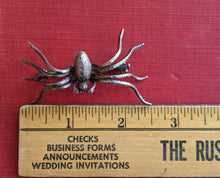 Load image into Gallery viewer, RESERVED | c. Late 19th Century Silver Spider Brooch
