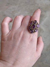 Load image into Gallery viewer, c. 1930s 14k Gold Amethyst Statement Ring | Size 8.5
