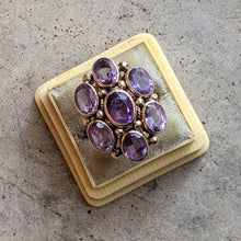Load image into Gallery viewer, c. 1930s 14k Gold Amethyst Statement Ring | Size 8.5