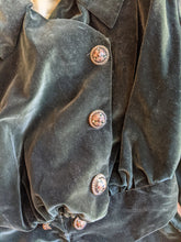 Load image into Gallery viewer, c. 1900s Green Velvet Bodice | Study + Display