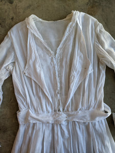 1910s B. Altman Cotton Dress