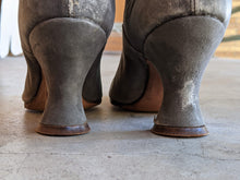 Load image into Gallery viewer, c. 1910s-1920s Grey Suede Boots | Approx Sz 5