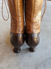 Load image into Gallery viewer, c. 1910s-1920s Two-Tone Brown Boots | Approx Sz 6