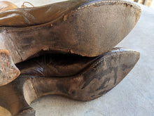 Load image into Gallery viewer, c. 1910s-1920s Two-Tone Brown Boots | Approx Sz 6
