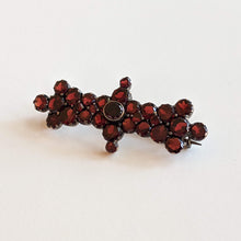 Load image into Gallery viewer, 19th c. Flat Cut Garnet Brooch