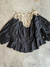Load image into Gallery viewer, c. 1900s Cotton + Silk Shirtwaist | Study + Pattern / Repair
