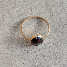 Load image into Gallery viewer, Victorian Almandine Garnet 15k Gold Star Ring