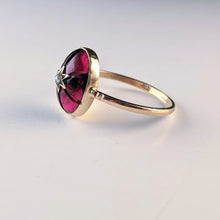 Load image into Gallery viewer, Victorian Almandine Garnet 15k Gold Star Ring