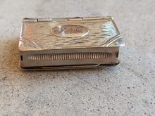Load image into Gallery viewer, 19th c. Silver Plated Book Vesta Case Pendant