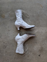 Load image into Gallery viewer, c. 1910s-1920s White Boots | Approx Sz. 7.5-8