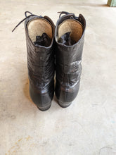 Load image into Gallery viewer, c. 1910s-1920s Black Lace Up Boots | Approx Sz 7.5