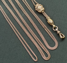 Load image into Gallery viewer, Early 19th c. Georgian 14k Gold Fist Long Guard Chain