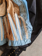 Load image into Gallery viewer, 1890s Black + Blue Silk Bodice | Study + Display