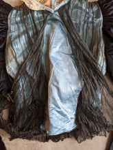 Load image into Gallery viewer, 1890s Black + Blue Silk Bodice | Study + Display