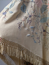 Load image into Gallery viewer, c. 1900s-1910s Pastel Silk Shawl Wrap