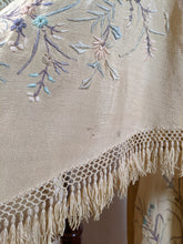 Load image into Gallery viewer, c. 1900s-1910s Pastel Silk Shawl Wrap