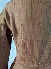 Load image into Gallery viewer, c. 1860s Wool Homespun Dress