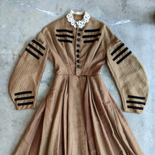 Load image into Gallery viewer, c. 1860s Wool Homespun Dress