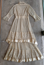 Load image into Gallery viewer, c. 1916 Net Lace + Silk Dress