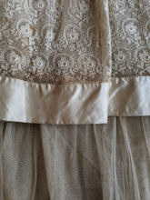 Load image into Gallery viewer, c. 1916 Net Lace + Silk Dress