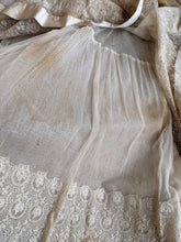 Load image into Gallery viewer, c. 1916 Net Lace + Silk Dress
