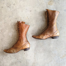 Load image into Gallery viewer, c. 1890s Brown Lace Up Boots | Approx Sz. 7