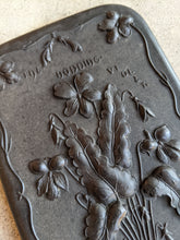 Load image into Gallery viewer, 19th c. "Diatite" Hand Mirror - "The Nodding Violet"