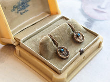 Load image into Gallery viewer, c. 1890s 9k Gold Forget Me Not Earrings