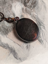 Load image into Gallery viewer, 19th c. Tortoise Shell Locket + Chain