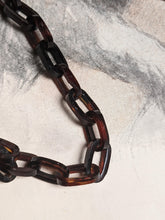 Load image into Gallery viewer, 19th c. Tortoise Shell Locket + Chain