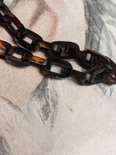 Load image into Gallery viewer, 19th c. Tortoise Shell Locket + Chain