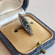 Load image into Gallery viewer, c. 1890s-1900s 14k Gold Emerald Diamond Ring