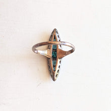 Load image into Gallery viewer, c. 1890s-1900s 14k Gold Emerald Diamond Ring