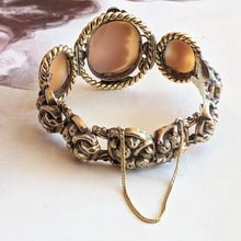 Load image into Gallery viewer, 19th c. 14k Gold Cameo Bracelet - The Three Graces