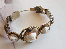 Load image into Gallery viewer, 19th c. 14k Gold Cameo Bracelet - The Three Graces