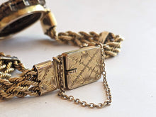 Load image into Gallery viewer, 19th c. 14k Gold Bohemian Garnet Bracelet
