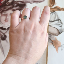 Load image into Gallery viewer, Turn of the century 14k Gold Moss Agate Ring