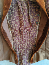 Load image into Gallery viewer, c. 1890s Silk + Velvet Novelty Print Bodice