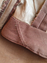 Load image into Gallery viewer, c. 1890s Silk + Velvet Novelty Print Bodice