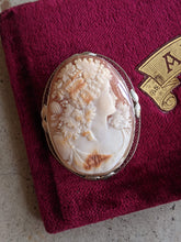 Load image into Gallery viewer, c. 1920 14k White Gold Bacchus / Dionysus Cameo