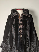 Load image into Gallery viewer, c. 1890s Silk Velvet Cape | Study, Display, Repair