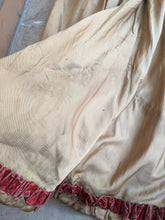 Load image into Gallery viewer, c. 1890s Gold and Burgundy Silk Dress | Study + Display