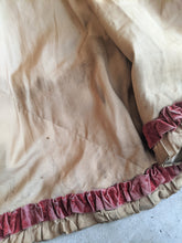 Load image into Gallery viewer, c. 1890s Gold and Burgundy Silk Dress | Study + Display