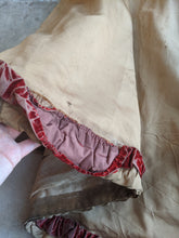 Load image into Gallery viewer, c. 1890s Gold and Burgundy Silk Dress | Study + Display
