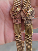 Load image into Gallery viewer, c. 1870s-1880s 14k Gold Mesh Bracelets Pair